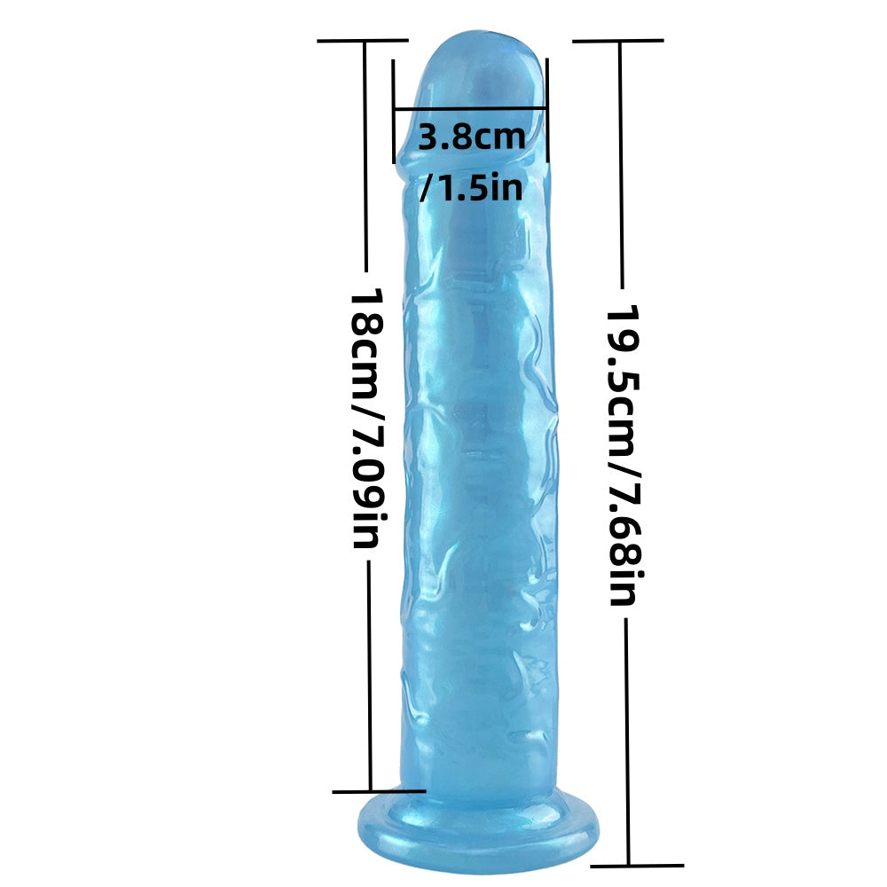 Pearl Blue Realistic Dildo