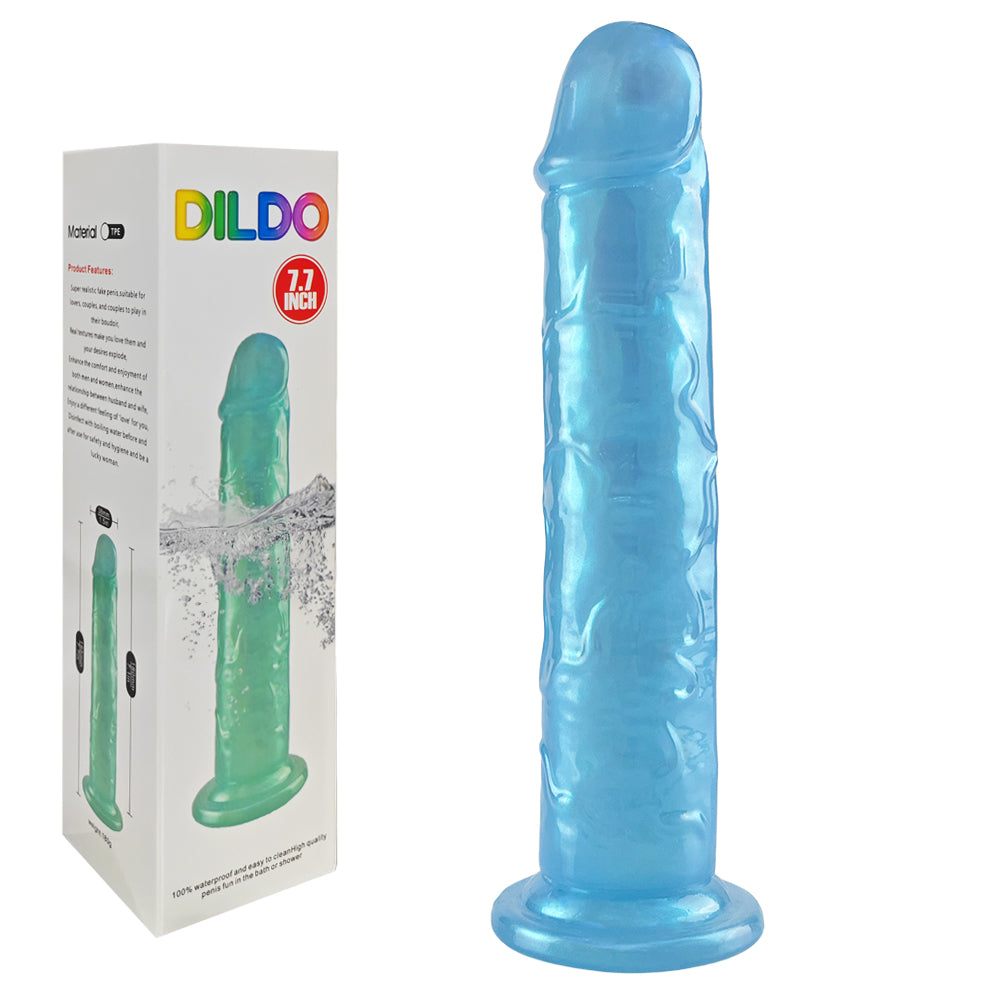 Pearl Blue Realistic Dildo