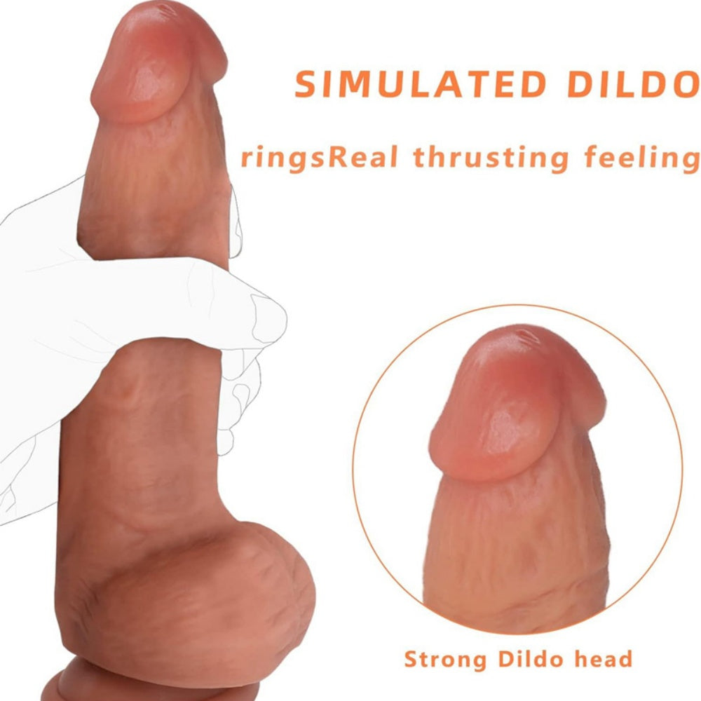 20 CM Deep Flesh Silicone Dildo