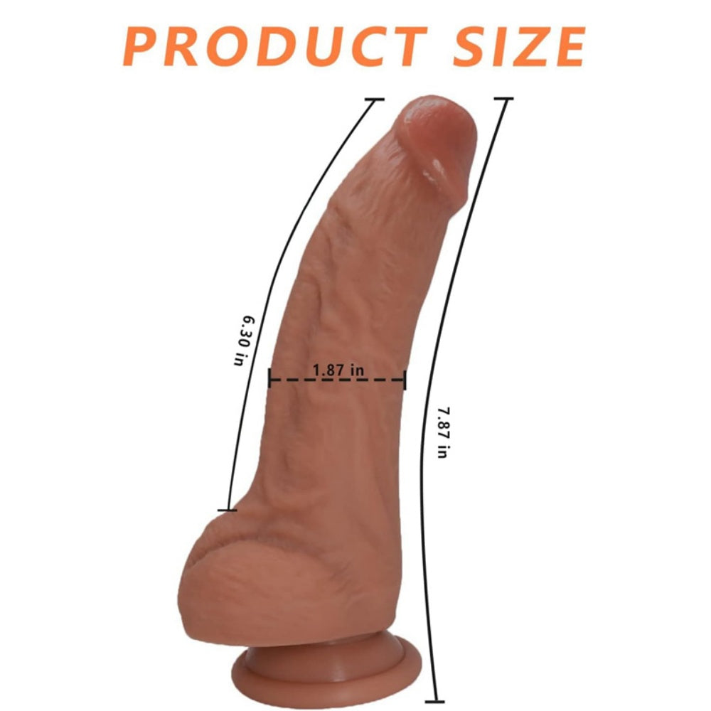 20 CM Deep Flesh Silicone Dildo