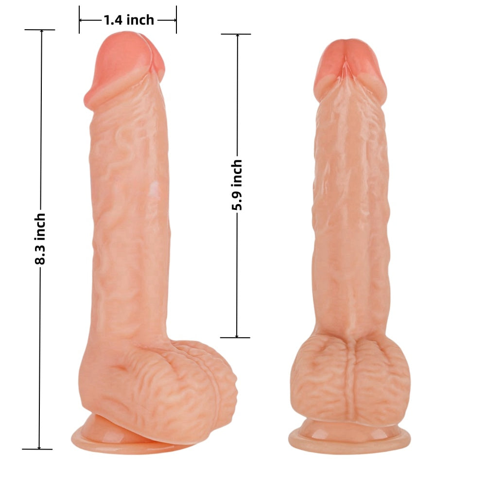 20.5 CM Silicone Dildo with Strong Suction Cup