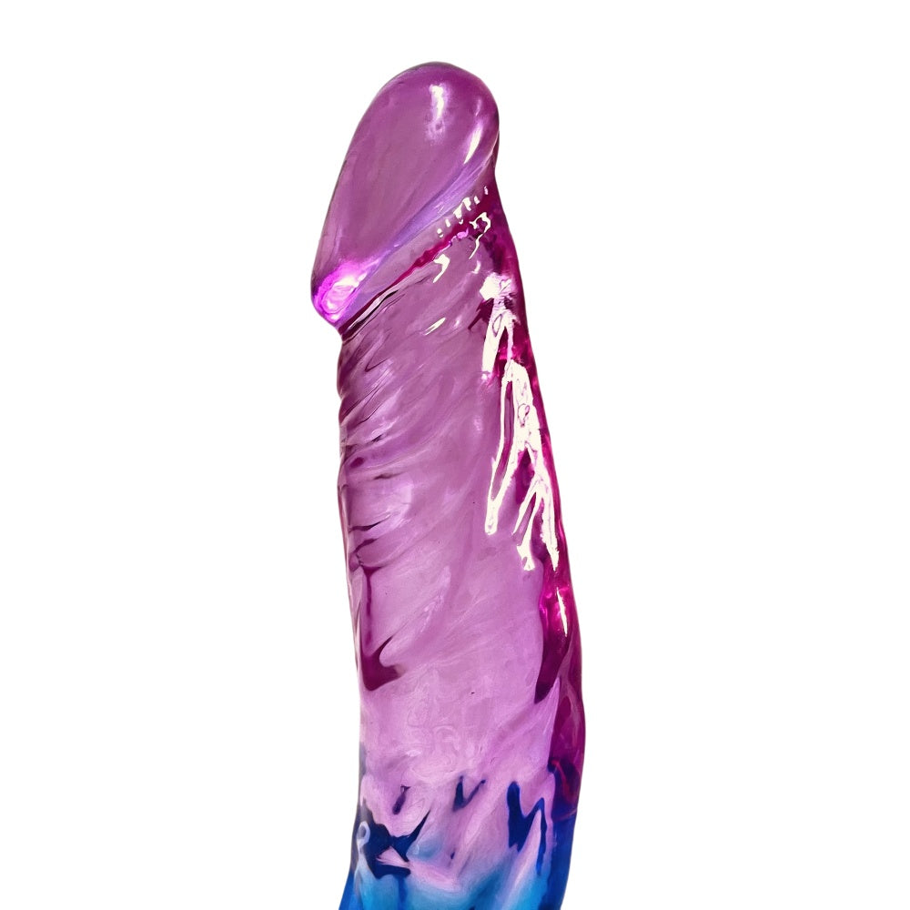 21 CM Purple & Blue  Realistic Dildo