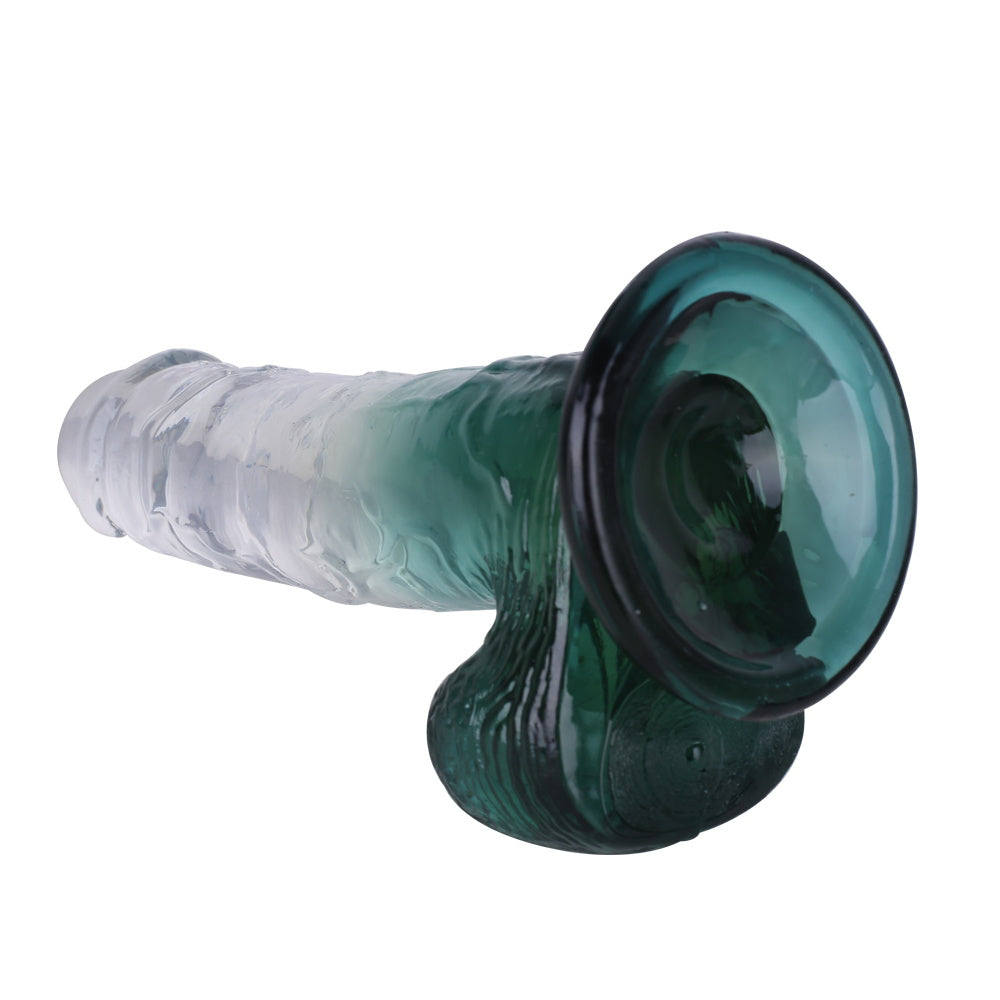 Green Crystal Realistic Dildo