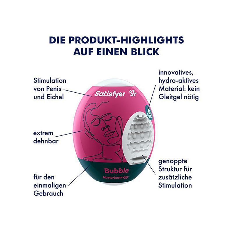 Satisfyer Masturbator Egg - Bubble