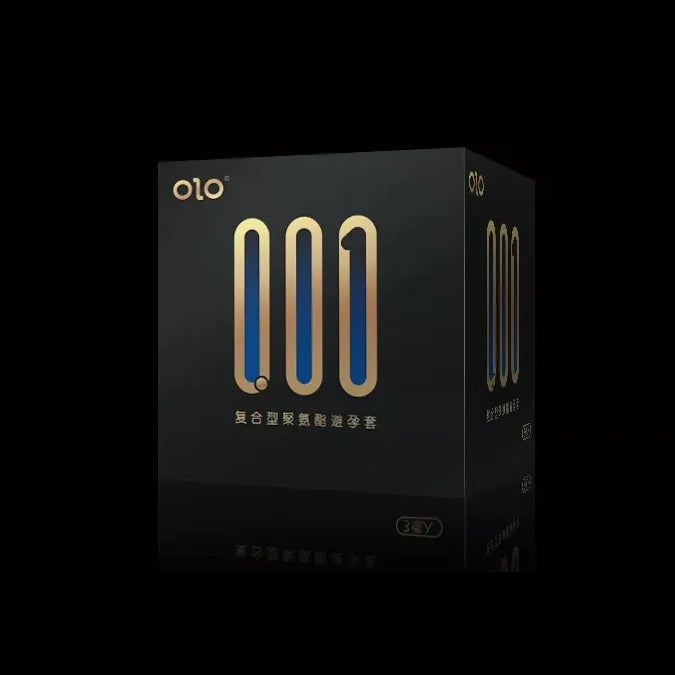 OLO Black Gold Polyurethane Condom 6 pack