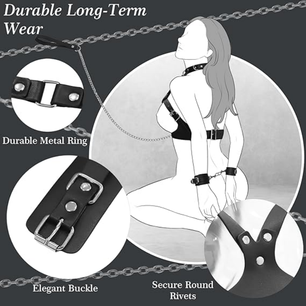 Adjustable Chest Harness Bondage Set