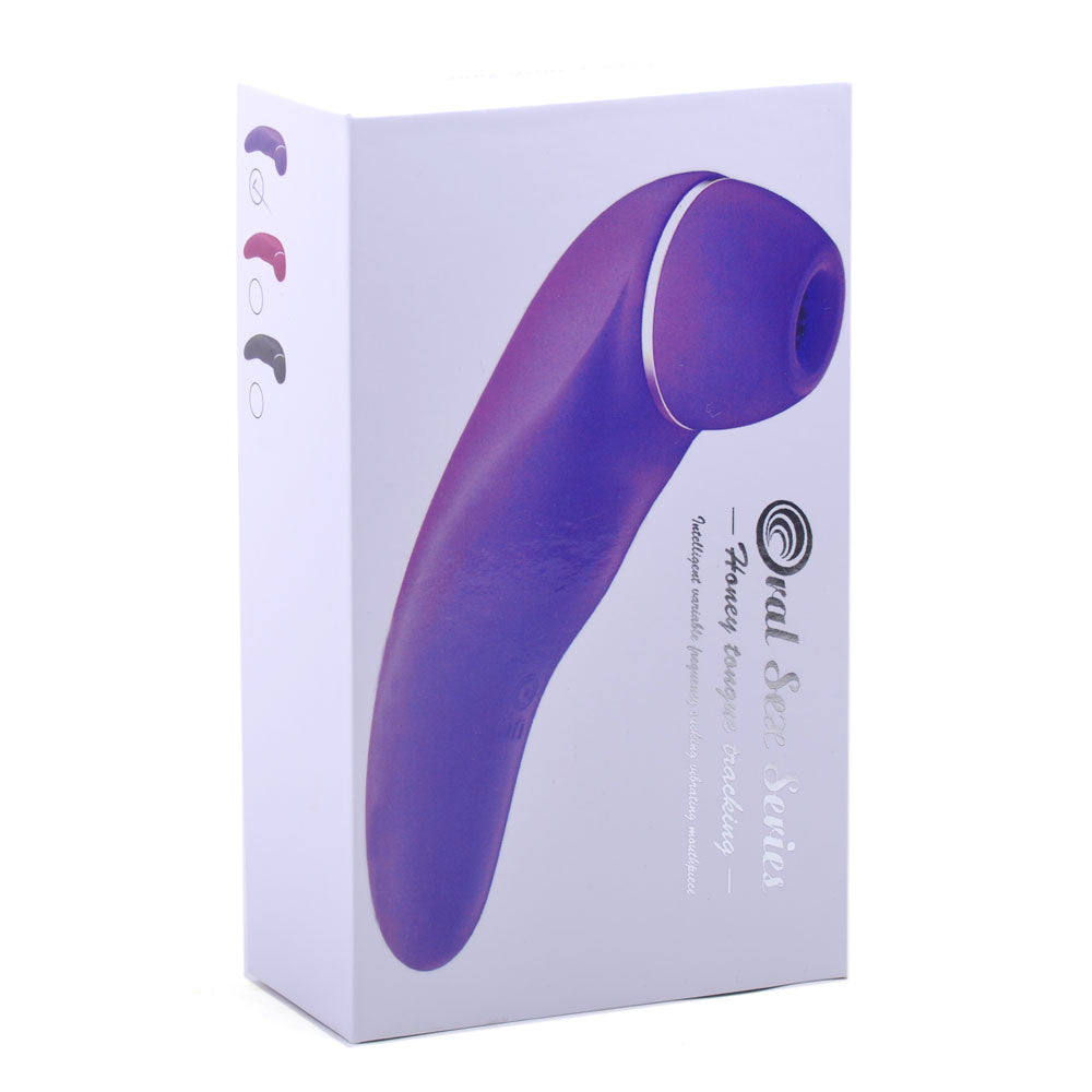 Blue Color Rechargeable Silicone Clitoral Stimulator ( Suction and Vibration )