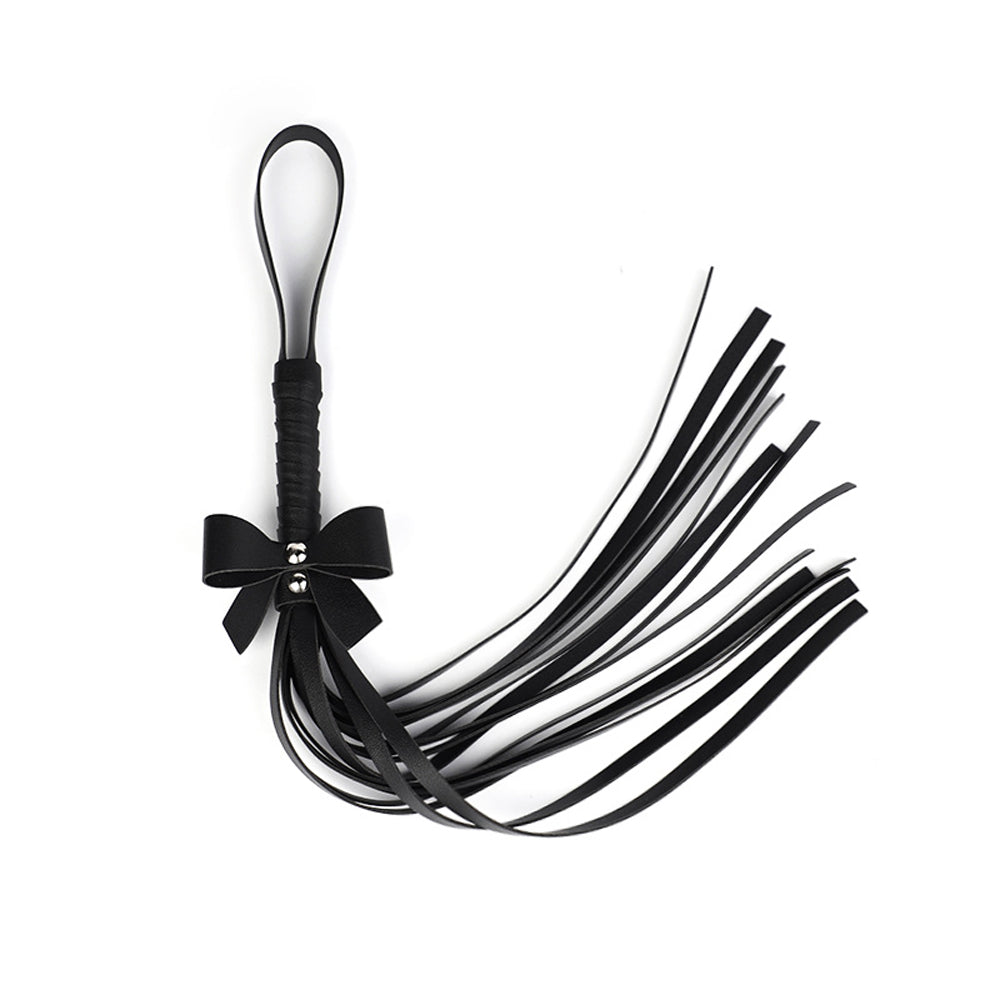 6-Piece Black BDSM Bondage Kit with Bow Design