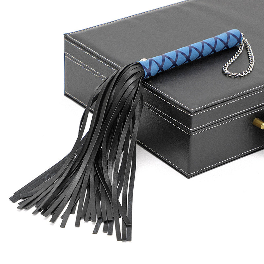 Black/ Blue  Whip – Soft Flogger