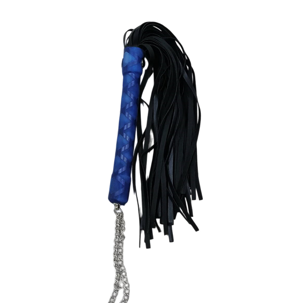 Black/ Blue  Whip – Soft Flogger