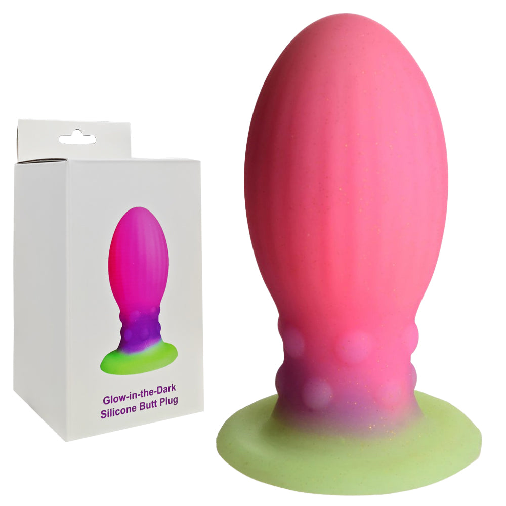 13 CM Glow-in-the-Dark Silicone Butt Plug