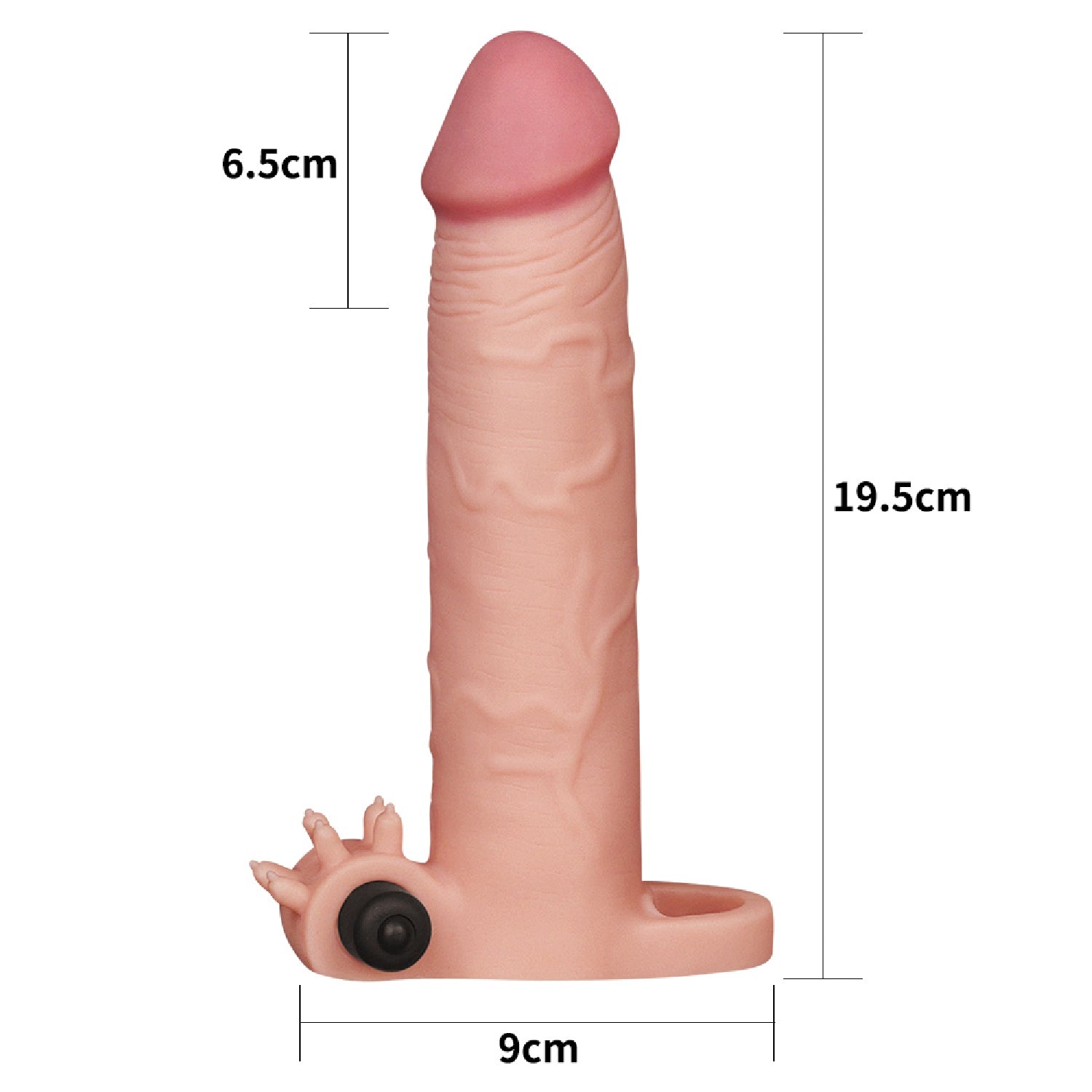 Add 3" Pleasure X Tender Vibrating Penis Sleeve-20CM (Копировать)
