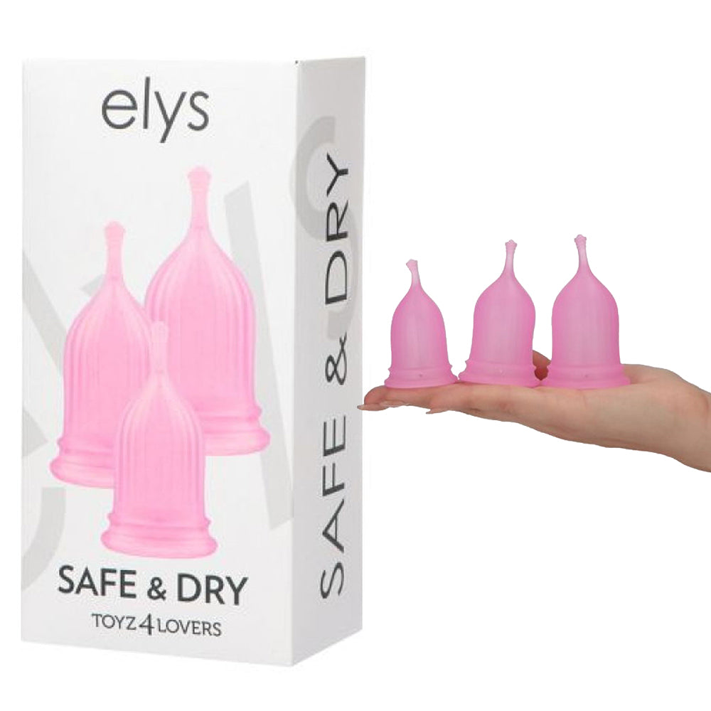Toyz4lovers Menstrual Cups Safe&Dry 3 pcs