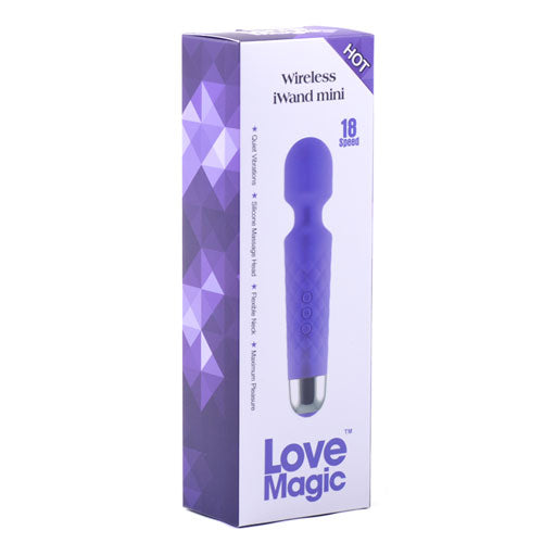 Purple Color 20-Speed Strong Vibrating Rechargeable Wand Massager (USB Recharging)