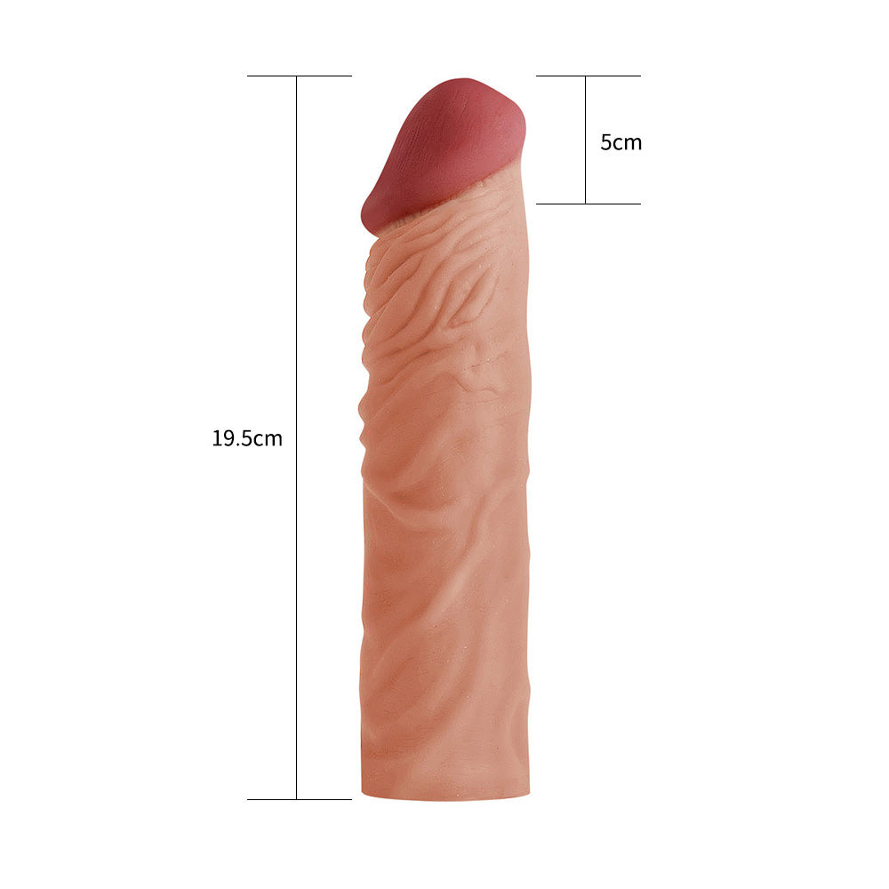 Pleasure X Tender Насадка на пенис Flesh - 18.5 см