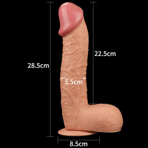 Реалистичный дилдо «Легендарный король», размер King Size, 10,5"