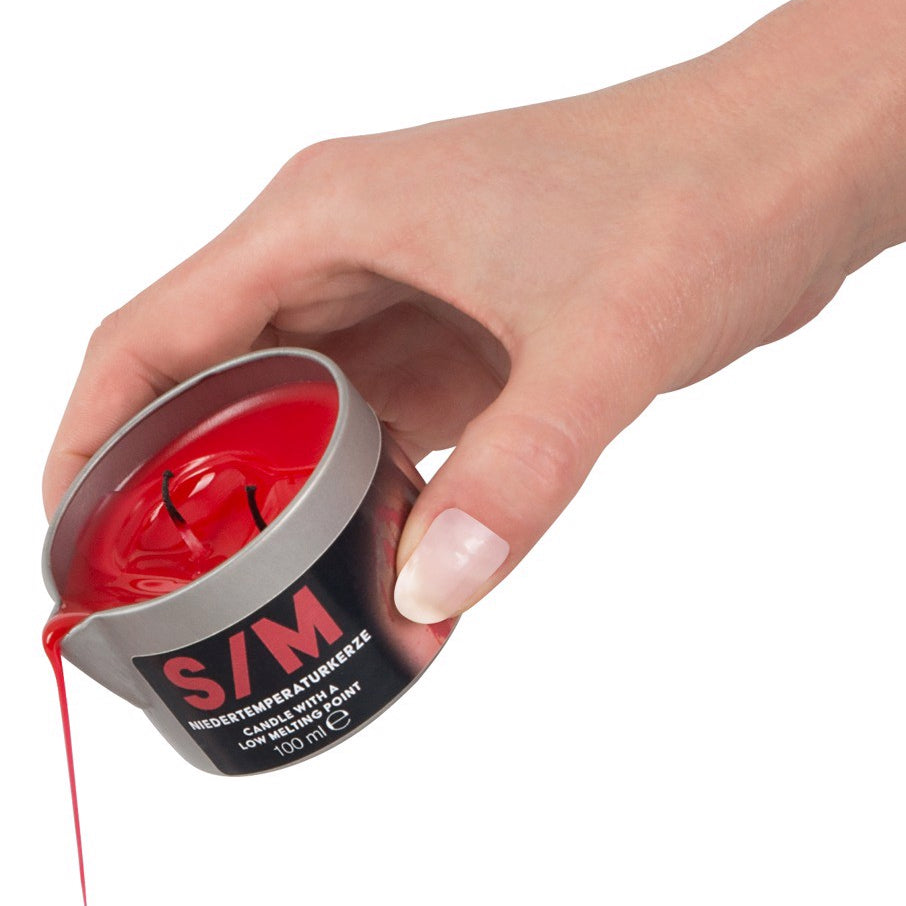 S/M Candle in a Tin red 100 g