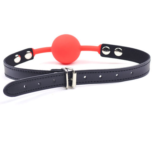 Red Silicone Ball Gag